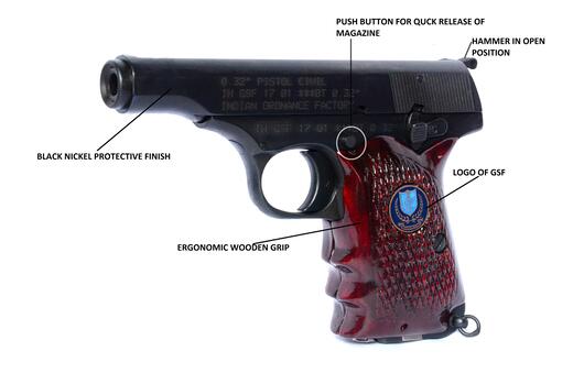 ASHANI MK-III 0.32'' 10 ROUNDS PISTOL (BLACK) - View 2